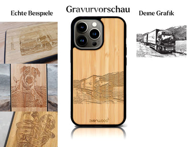 INDIVIDUELL iPhone 15 Pro Max Bambus-Kunststoff